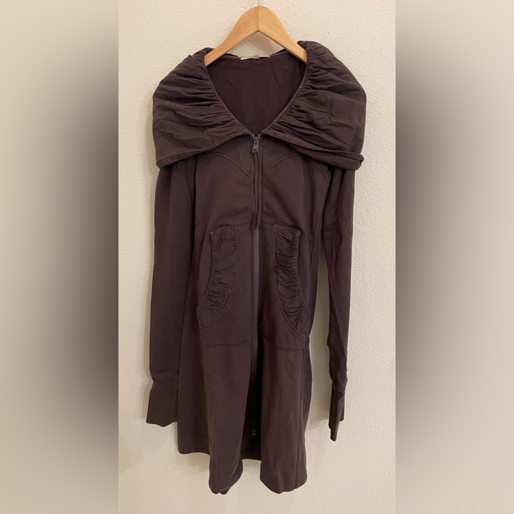Prairie Underground Long Cloak Hoodie, Purple (Bruise), XS